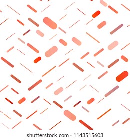 Light Orange vector seamless cover with long lines. Shining colored illustration with narrow lines. The template can be used as a background.