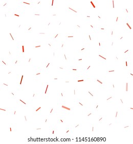 Light Orange vector seamless cover with long lines. Glitter abstract illustration with colored sticks. The template can be used as a background.