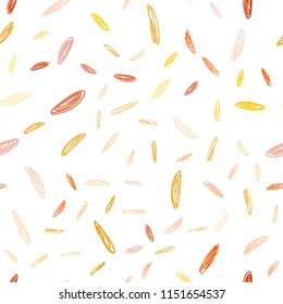 Light Orange vector seamless cover with spots. Blurred decorative design in abstract style with bubbles. Pattern can be used as texture of wallpapers.
