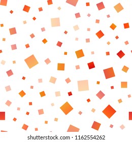 Light Orange vector seamless cover in polygonal style. Beautiful illustration with rectangles and squares. Pattern for busines ad, booklets, leaflets