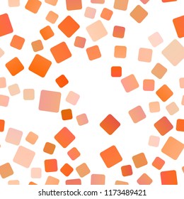 Light Orange vector seamless cover in polygonal style. Modern abstract illustration with colorful rectangles. Modern template for your landing page.