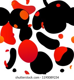 Light Orange vector seamless cover with circles. Abstract illustration with colored bubbles in nature style. Template for business cards, websites.