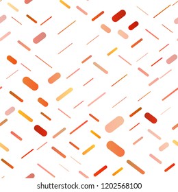 Light Orange vector seamless cover with long lines. Modern geometrical abstract illustration with staves. The pattern can be used for busines ad, booklets, leaflets