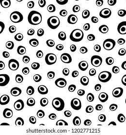 Light Orange vector seamless cover with circles. Illustration with set of shining colorful abstract circles. Design for textile, fabric, wallpapers.