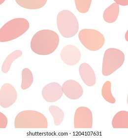 Light Orange vector seamless cover with circles. Modern abstract illustration with colorful water drops. Pattern for design of window blinds, curtains.