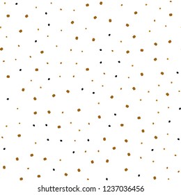 Light Orange vector seamless cover with spots. Abstract illustration with colored bubbles in nature style. Pattern for design of window blinds, curtains.