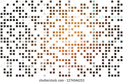 Light Orange vector seamless cover in polygonal style. Modern abstract illustration with colorful rectangles. Design for textile, fabric, wallpapers.