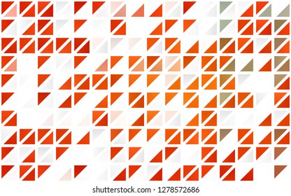 Light Orange vector seamless cover in polygonal style. Triangles on abstract background with colorful gradient. Trendy design for wallpaper, fabric makers.