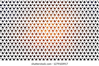 Light Orange vector seamless cover in polygonal style. Glitter abstract illustration with triangular shapes. Pattern for trendy fabric, wallpapers.
