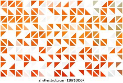 Light Orange vector seamless cover in polygonal style. Abstract gradient illustration with triangles. Pattern for trendy fabric, wallpapers.