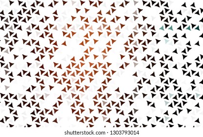 Light Orange vector seamless cover in polygonal style. Modern abstract illustration with colorful triangles. Pattern for design of fabric, wallpapers.