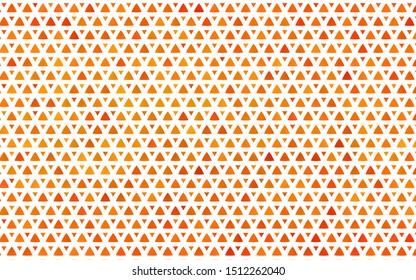 Light Orange vector seamless cover in polygonal style. Glitter abstract illustration with triangular shapes. Design for textile, fabric, wallpapers.