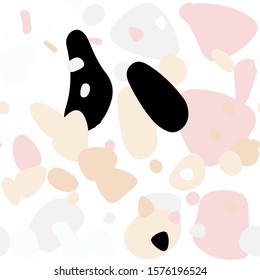 Light Orange vector seamless cover with spots. Modern abstract illustration with colorful water drops. Texture for window blinds, curtains.