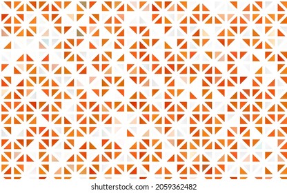 Light Orange vector seamless cover in polygonal style. Modern abstract illustration with colorful triangles. Trendy design for wallpaper, fabric makers.