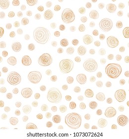 Light Orange vector seamless doodle bright template. Decorative illustration with doodles on abstract template. Brand-new style for your business design.
