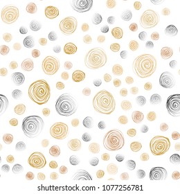 Light Orange vector seamless doodle blurred pattern. Flowers on blurred abstract background with gradient. Completely new template for your business design.