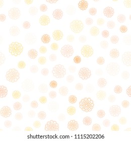 Light Orange vector seamless doodle blurred pattern. Decorative illustration with doodles on abstract template. Pattern for heads of websites and designs.