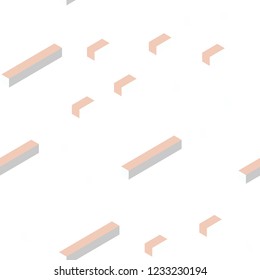 Light Orange vector seamless, isometric background with rectangles. Modern abstract illustration with colorful rectangles. Texture for window blinds, curtains.