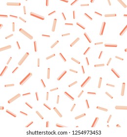 Light Orange vector seamless, isometric cover with stright stripes. Lines on blurred abstract background with gradient. Template for business cards, websites.