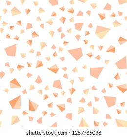 Light Orange vector seamless, isometric background with triangles. Abstract gradient illustration with triangles. Design for wallpaper, fabric makers.