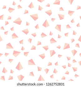 Light Orange vector seamless, isometric backdrop with lines, triangles. Modern abstract illustration with colorful triangles. Template for business cards, websites.