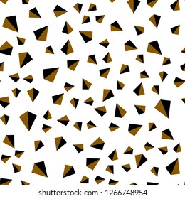 Light Orange vector seamless, isometric pattern with polygonal style. Beautiful illustration with triangles in nature style. Design for wallpaper, fabric makers.