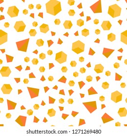 Light Orange vector seamless, isometric backdrop with lines, rhombus. Lines, rhombus with colorful gradient. Pattern for trendy fabric, wallpapers.