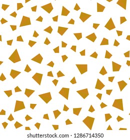 Light Orange vector seamless, isometric cover with polygonal style. Glitter abstract illustration with triangular shapes. Pattern for trendy fabric, wallpapers.