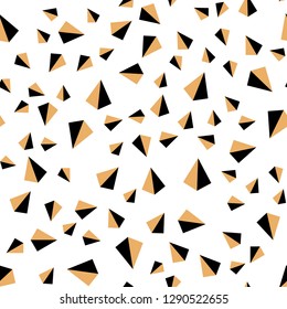 Light Orange vector seamless, isometric backdrop with lines, triangles. Modern abstract illustration with colorful triangles. Design for textile, fabric, wallpapers.