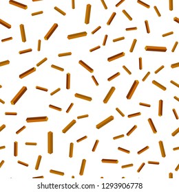 Light Orange vector seamless, isometric background with straight lines. Glitter abstract illustration with colorful sticks. Template for business cards, websites.