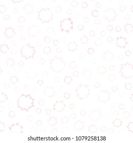 Light Orange vector seamless  layout with circle shapes. Glitter abstract illustration with blurred drops of rain. New design for ad, poster, banner of your website.