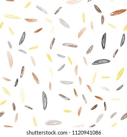 Light Orange vector seamless layout with circle shapes. Glitter abstract illustration with blurred drops of rain. Pattern can be used for beautiful websites.