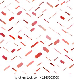 Light Orange vector seamless layout with flat lines. Glitter abstract illustration with colored sticks. The pattern can be used as ads, poster, banner for commercial.