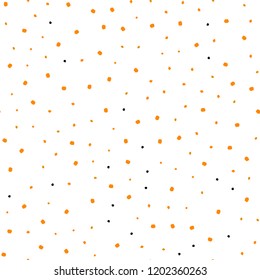 Light Orange vector seamless layout with circle shapes. Beautiful colored illustration with blurred circles in nature style. Pattern for design of fabric, wallpapers.