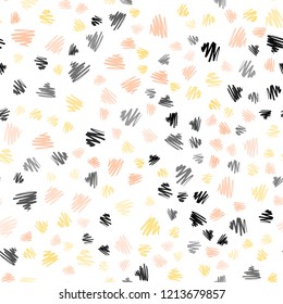 Light Orange vector seamless layout with flat lines. Blurred decorative design in simple style with lines. Best design for your ad, poster, banner.