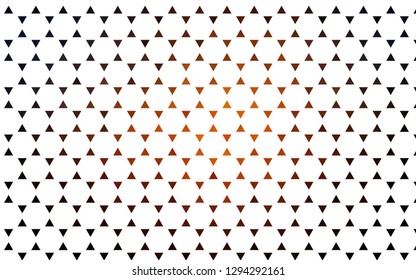 Light Orange vector seamless layout with lines, triangles. Illustration with set of colorful triangles. Template for business cards, websites.