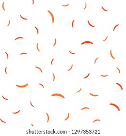Light Orange vector seamless layout with bent lines. Glitter abstract illustration with wry lines. Elegant pattern for a brand book.