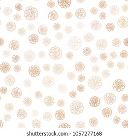 Light Orange vector seamless natural elegant background. Creative illustration in blurred style with flowers. Brand-new style for your business design.