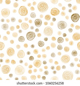 Light Orange vector seamless natural abstract design. Creative illustration in blurred style with flowers. Hand painted design for web, wrapping, wallpaper.