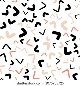 Light Orange vector seamless  pattern with lamp shapes. Shining illustration, which consist of blurred lines, circles. A completely new template for your business design.