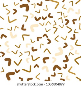 Light Orange vector seamless  pattern with lines, ovals. Modern gradient abstract illustration with bandy lines. The template for cell phone backgrounds.