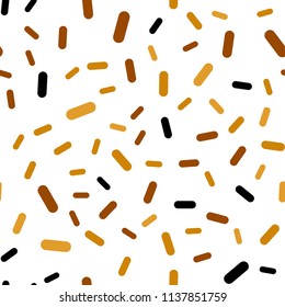 Light Orange vector seamless pattern with sharp lines. Decorative shining illustration with lines on abstract template. Template for your beautiful backgrounds.