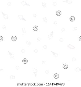 Light Orange vector seamless pattern with fresh ingredients. Beautiful colored illustration with food in doodle style. Design for ad, poster, banner of cafes or restaurants.