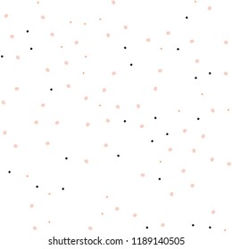 Light Orange vector seamless pattern with spheres. Blurred decorative design in abstract style with bubbles. Pattern for design of window blinds, curtains.