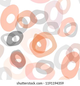 Light Orange vector seamless pattern with spheres. Modern abstract illustration with colorful water drops. Pattern for design of window blinds, curtains.