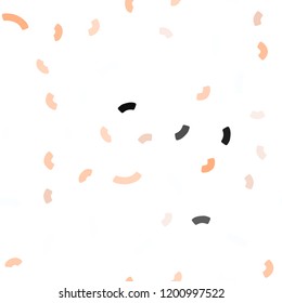 Light Orange vector seamless pattern with bent ribbons. A completely new color illustration in marble style. Marble design for your web site.