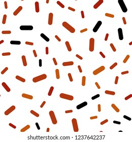 Light Orange vector seamless pattern with sharp lines. Glitter abstract illustration with colored sticks. Template for your beautiful backgrounds.