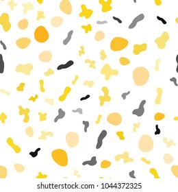 Light Orange vector seamless template with bubble shapes. Colorful illustration in abstract style on white background. Seamless pattern for your business design.