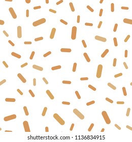 Light Orange vector seamless template with repeated sticks. Decorative shining illustration with lines on abstract template. The pattern for ad, booklets, leaflets.