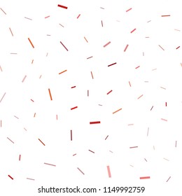 Light Orange vector seamless template with repeated sticks. Blurred decorative design in simple style with lines. Best design for your ad, poster, banner.